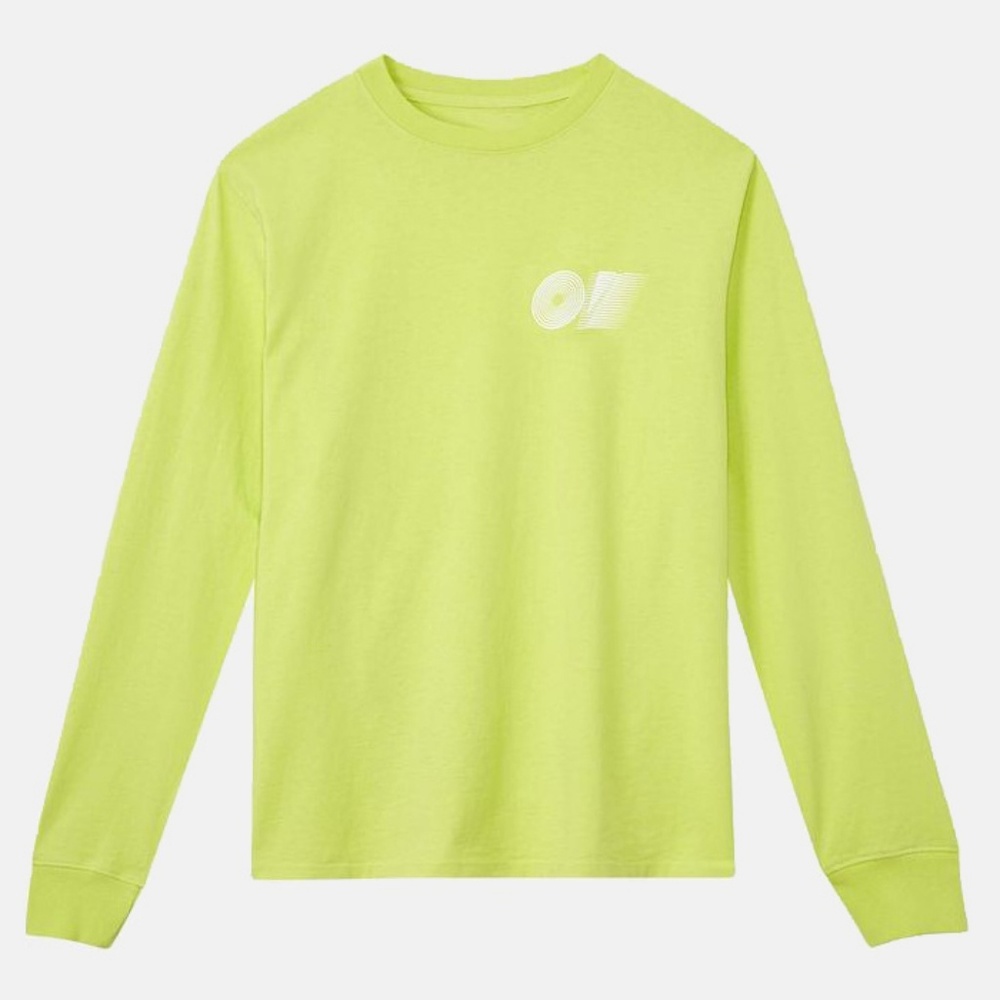 Outdoor Voices - Logo Longsleeve Tee - Lime M